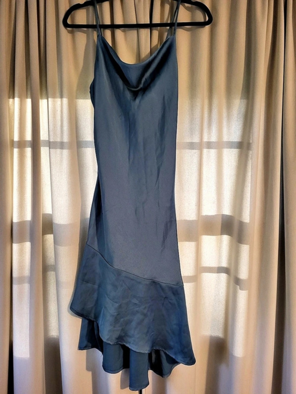 Skendik Blue Slip Dress Like New